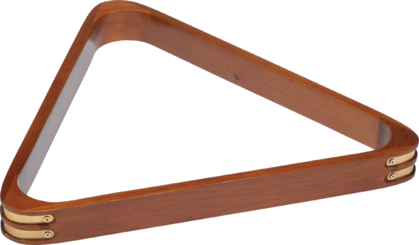 Wooden w/ Brass Corners Triangle Rack - Honey Wooden w/ Brass Corners Triangle Rack - Honey